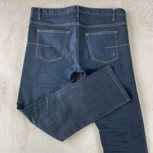 Dior‎ Jeans Men 34x28 Blue Slim Fit 17.5 Designer Japan Made Pocket Motif $1150